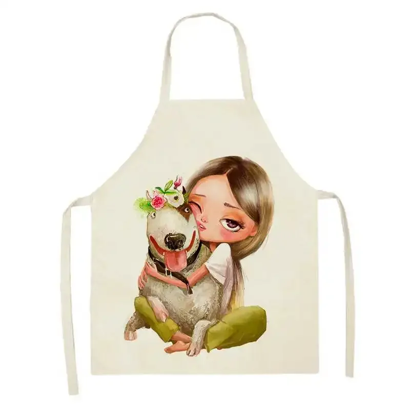 1 шт. Женский фартук из льна без рукавов