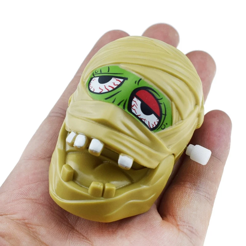 

Novelty Wind Up Crawling Zombie Head Mini Prank Hallowee Skull for Adults Kids Party Practical Joke Toy