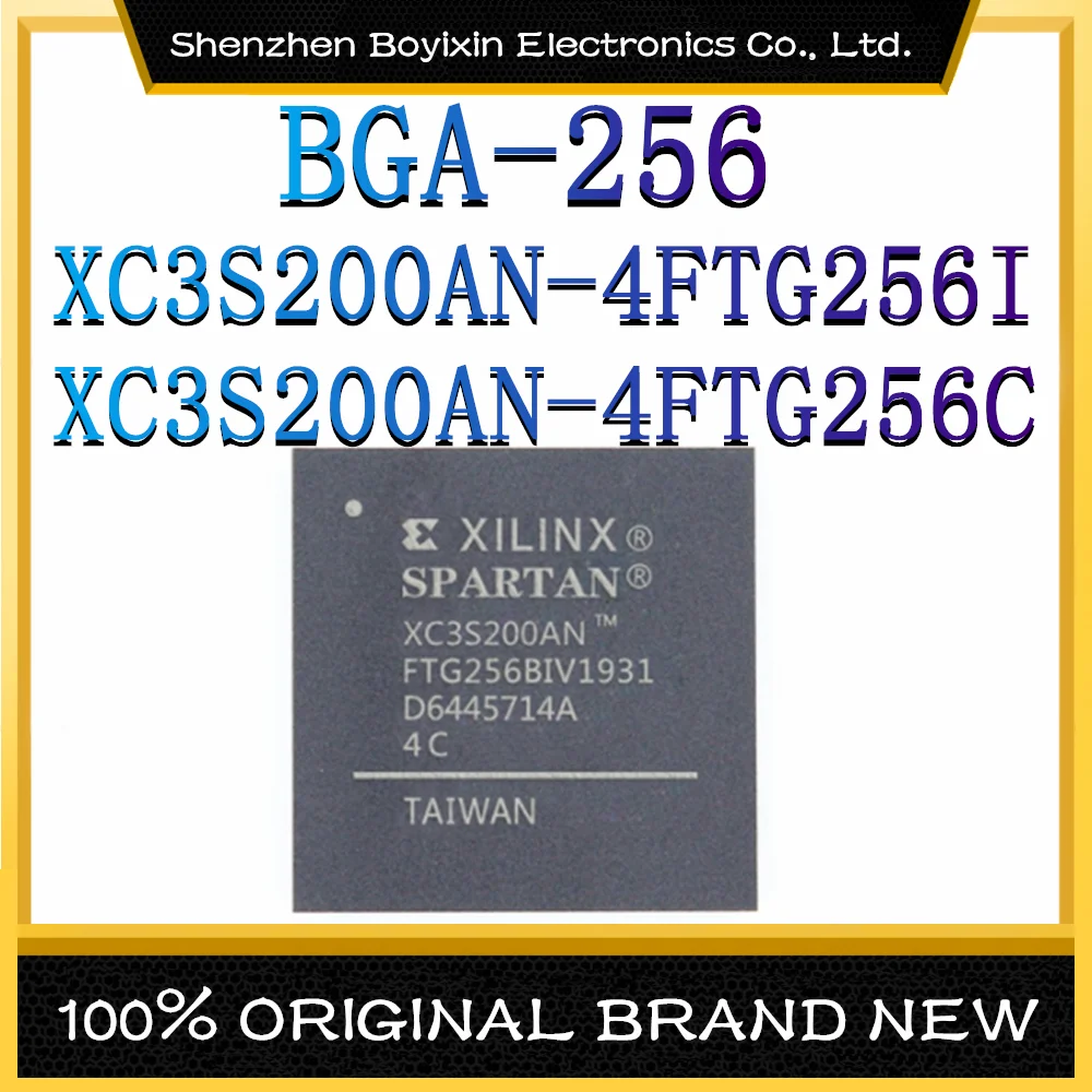 XC3S200AN-4FTG256I XC3S200AN-4FTG256C Package: BGA-256 Programmable Logic Device (CPLD/FPGA) IC X Chip