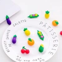 1 pcs creative cute fruit and vegetable eraser set student eraser office supplies