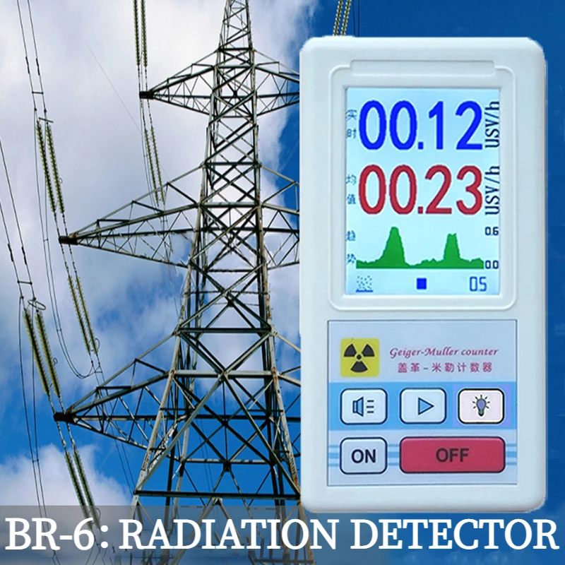 

2022 Geiger Counter Nuclear Radiation Detector Personal Dosimeter X-ray Beta Gamma Detector LCD Radioactive Tester Marble Detect