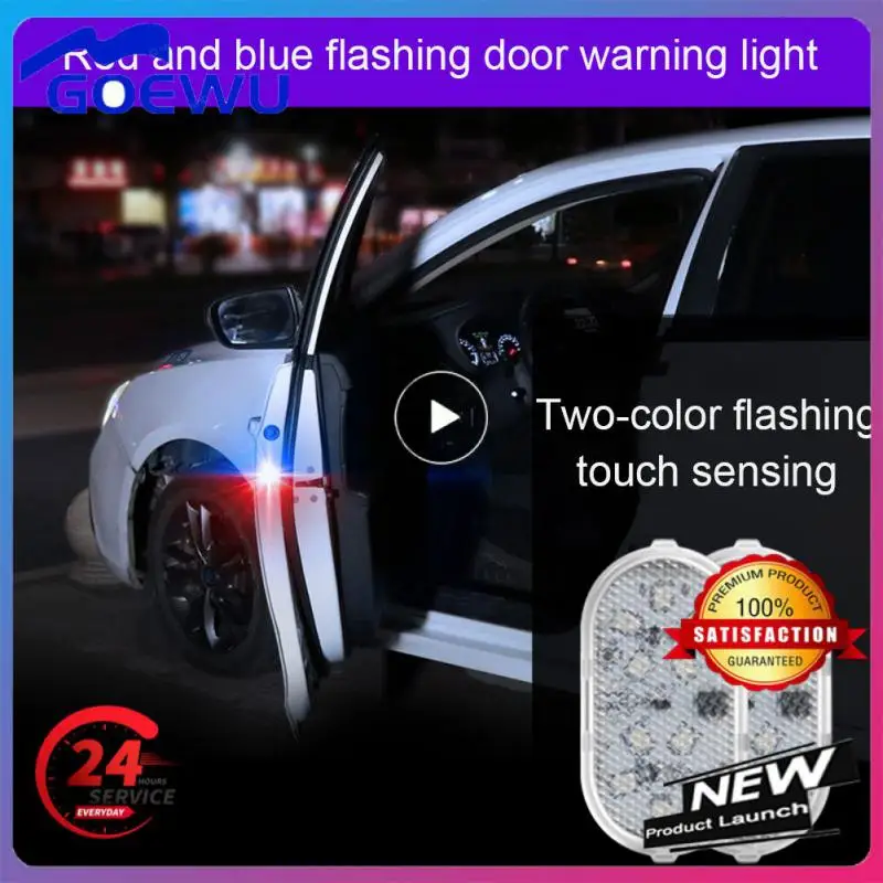 

Anti-collision Led Strobe Wireless Magnetic Signal Lamp Car Door Opening Induction Change Decoration Two-color Anti-tail Light