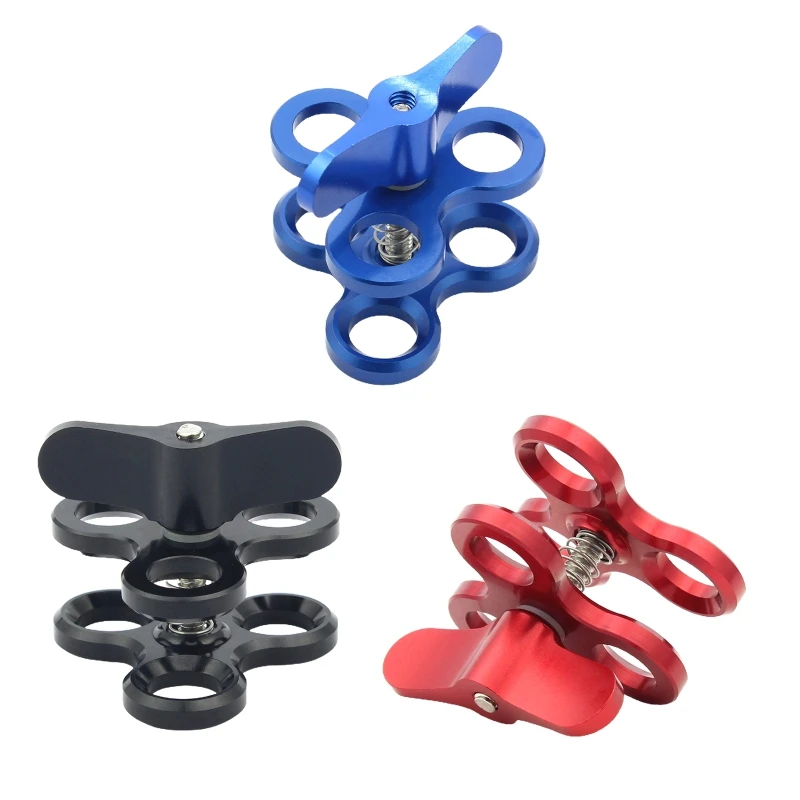 

Y1AE CNC зажим-бабочка для подводной съемки кронштейн с шариковой головкой адаптер для DSLR спортивной экшн-камеры кронштейн для штатива