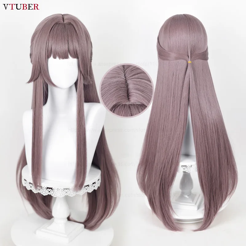 Парик для косплея Herta термостойкие синтетические волосы длинные прямые