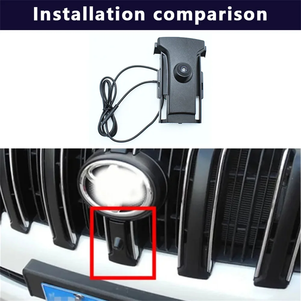 Для Toyota Land Cruiser Prado 150 J150 LC150 2014 2015 2016 2017 Автомобильная камера 170 ° AHD 1920*1080P Передняя с