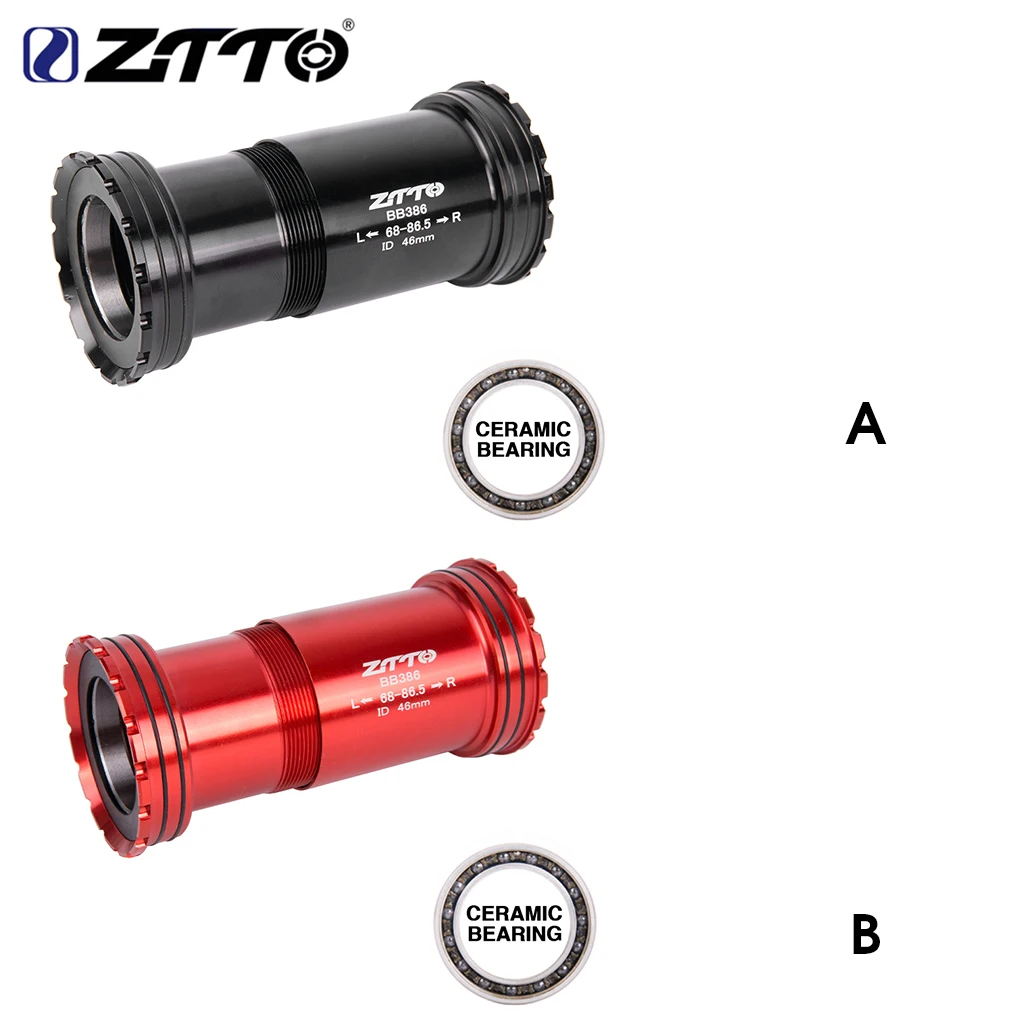 

Керамический подшипник ZTTO с гладкой поверхностью, удобный монтаж, уникальный дизайн, Аксессуары для велосипеда, черный