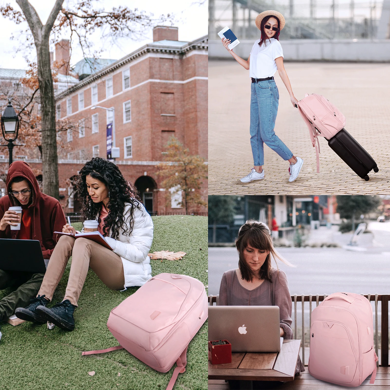 BAGSMART Женский рюкзак Противоугонный Большой Водонепроницаемый Школьный для