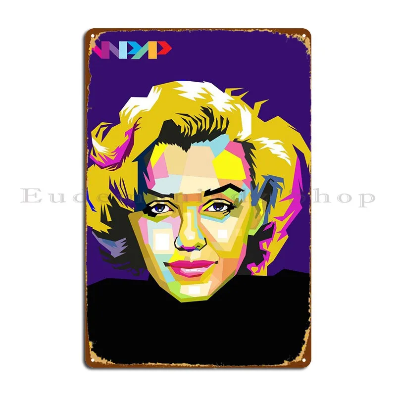 

Monroes Очаровательная Красота металлическая табличка стена фотография кинотеатра Железный жестяной знак плакат