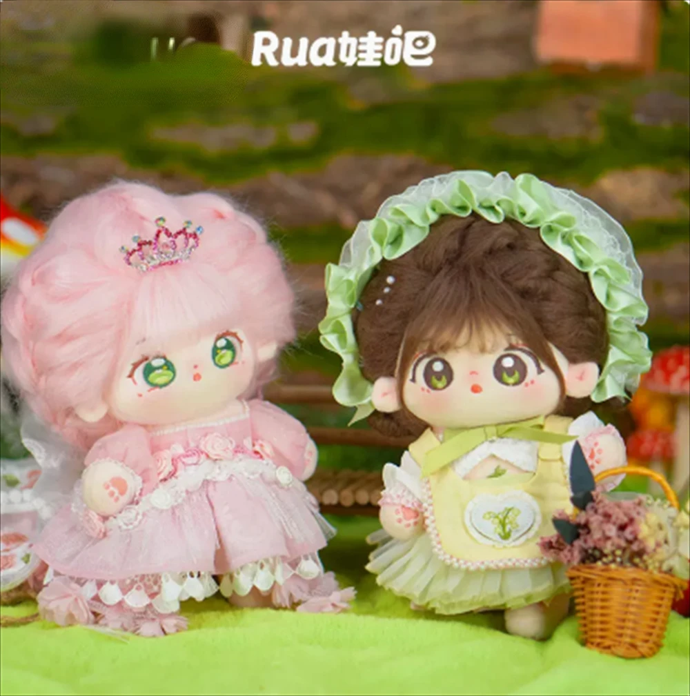 

Cute Cosplay Pink Green Clothes Costume Party Skirt For 20cm Doll Toy C Rua