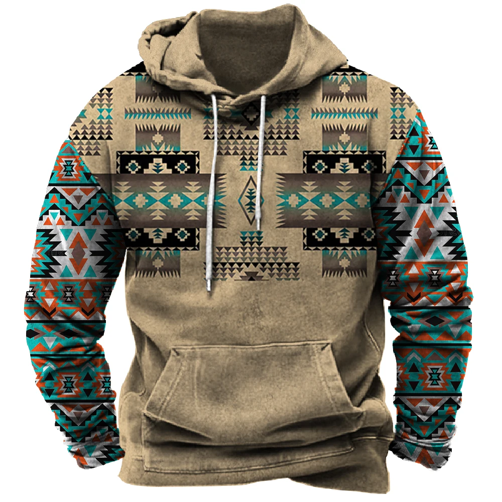

Winter Men's Hoodie Sweatshirt Harajuku Graphics Retro Oversized Clothes Long-sleeved Pullover Shirt Street Hip-Hop Casual Tops