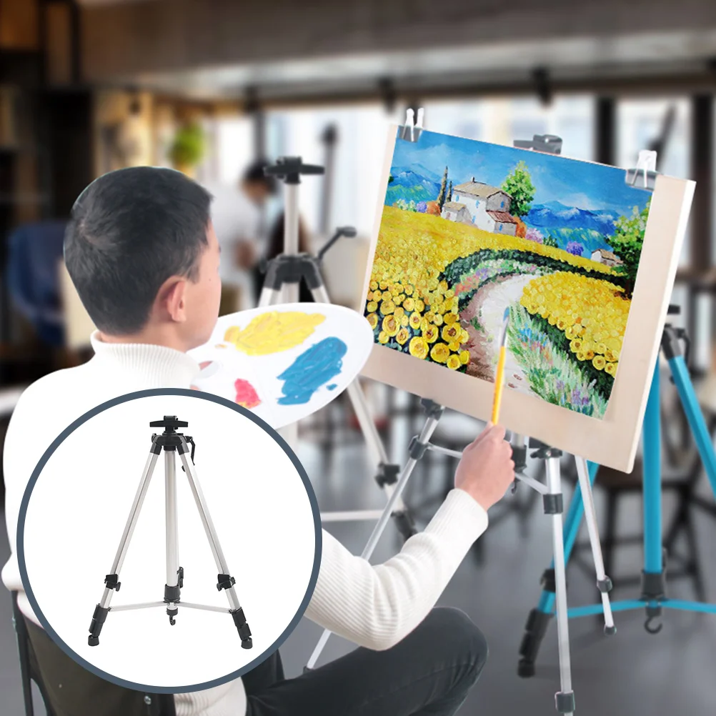 Students Painting Stand Professional Tripod Adjustable Display Telescopic Aluminium Alloy Easel Folding