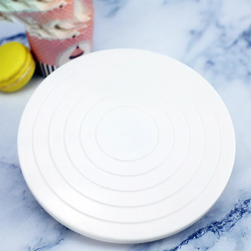 

14cm Pastry Turntable Plastic Cake Rotating Table Anti-skid Round Cake Turntables Stand Cake Decorating Baking Tools