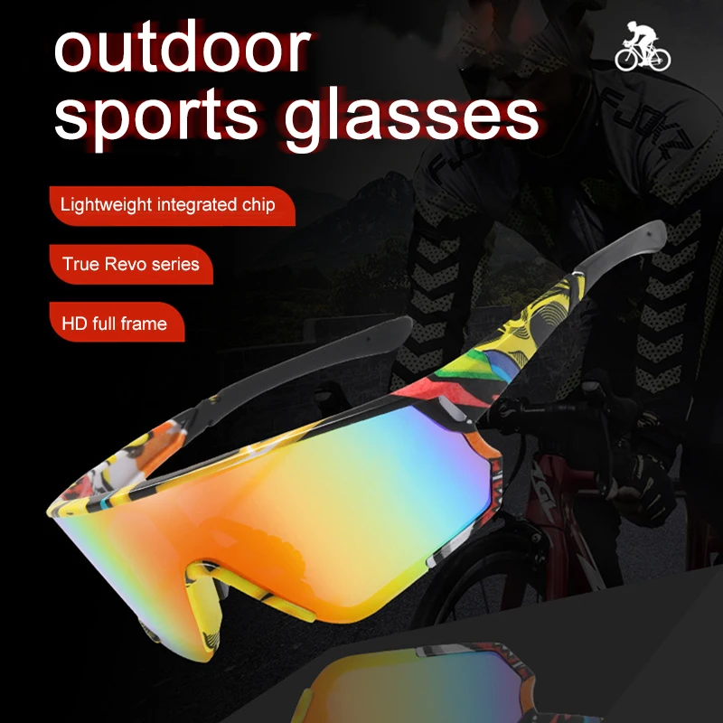 Outdoor Cycling Sunglasses True REVO MTB Bike Shades Bicycle Sunglass Sport Running Men Bike Riding Sun Glasses Bike Accessories