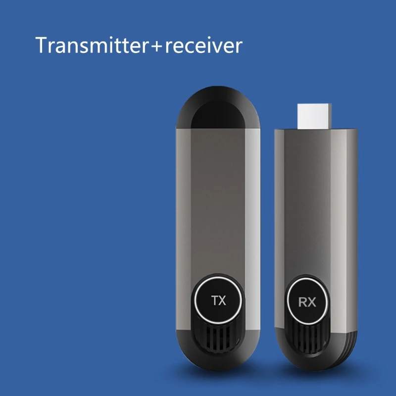 

30m Wireless HDMIcompatible Transmitter Receiver 5GHz Wireless Display Dongle Streaming Adapter for Laptop K1KF