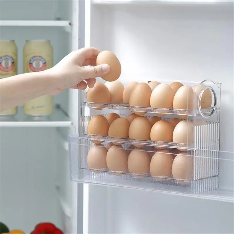 

Egg Holder Preservation Box Refrigerator Side Door Can Be Turned Over Special Egg Box for Kitchen