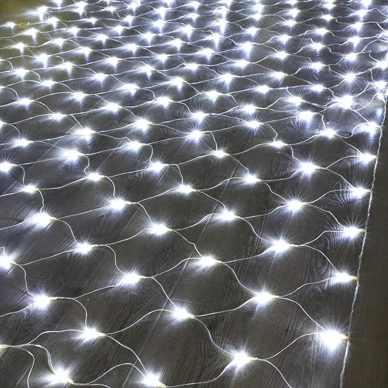 

6x4m 672LEDs Outdoor Fishing Net Curtain Mesh Fairy Garden Lights Decoration Outdoor Street Garland New Year Christmas Lights EU
