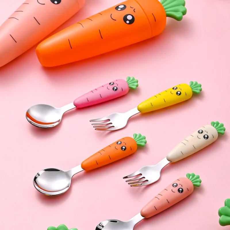 

3 шт., детские столовые приборы, вилка и ложка