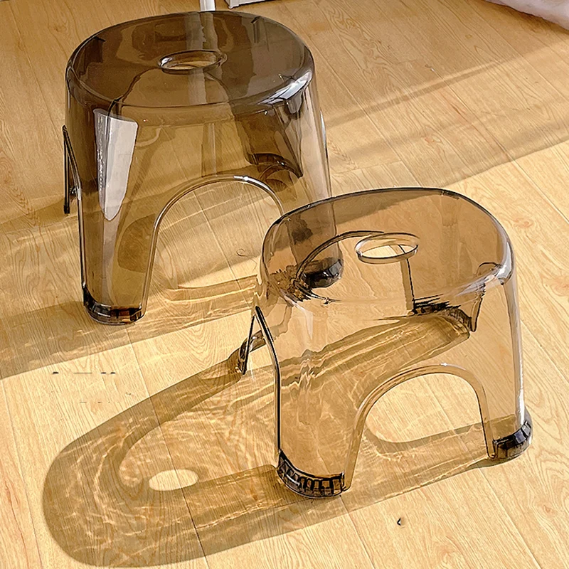 Foot Camping Cute Children Stool Transparent Designer Bedroo