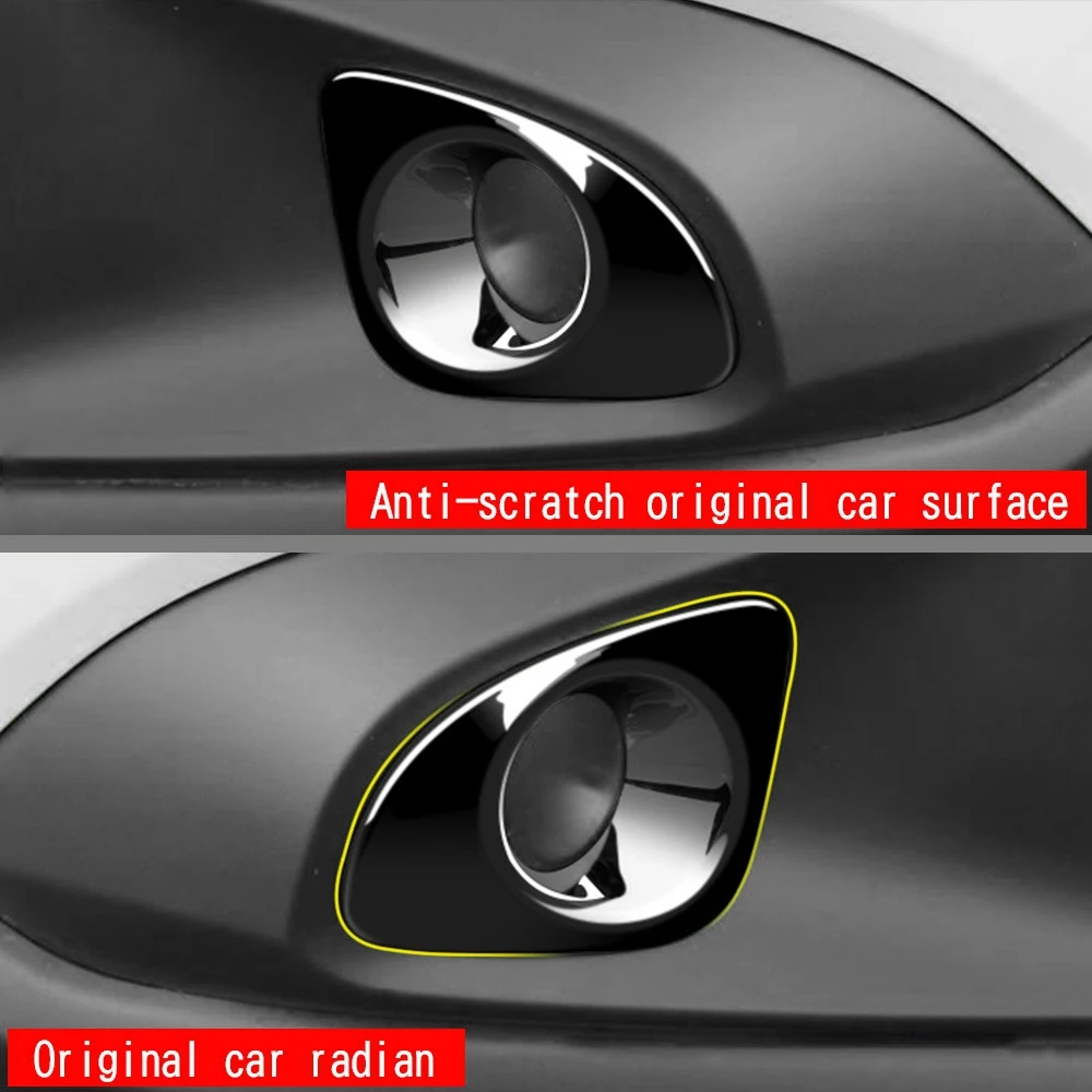 Для Toyota Corolla Cross 2021 2022 глянцевая черная передняя противотуманная фара крышка