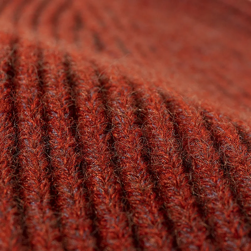 Осенние вязаные облегающие шапки из искусственного кроличьего меха женская