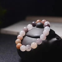 natural gold silk jade hand carved 8mm bead bracelet fashion boutique jewelry men and women bracelet gifts