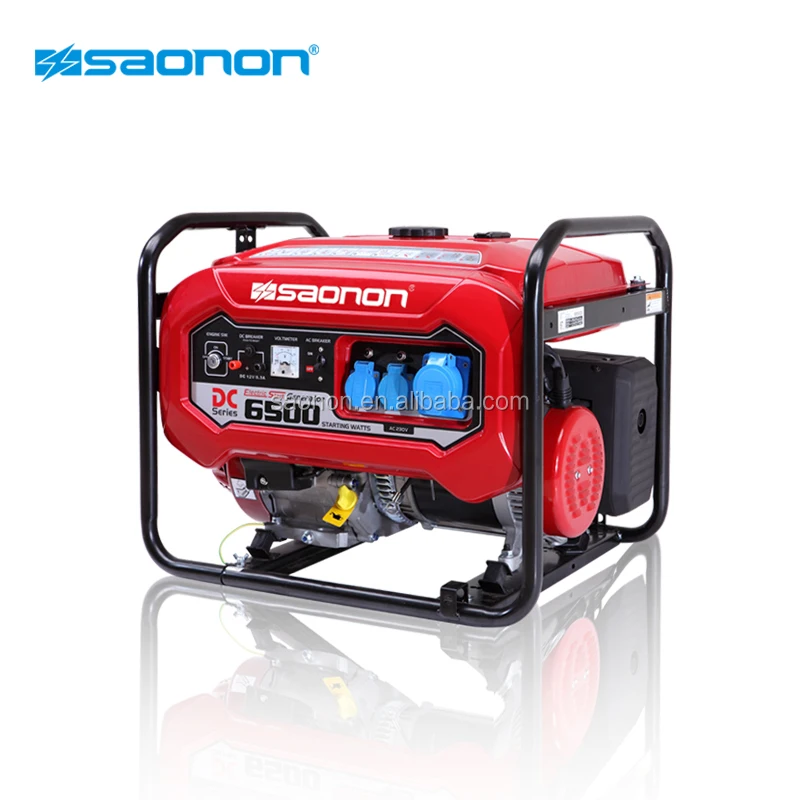 

High Quality CE Approved Home Use 5kVA Portable Three Phase Gasoline Generator Low Vibration