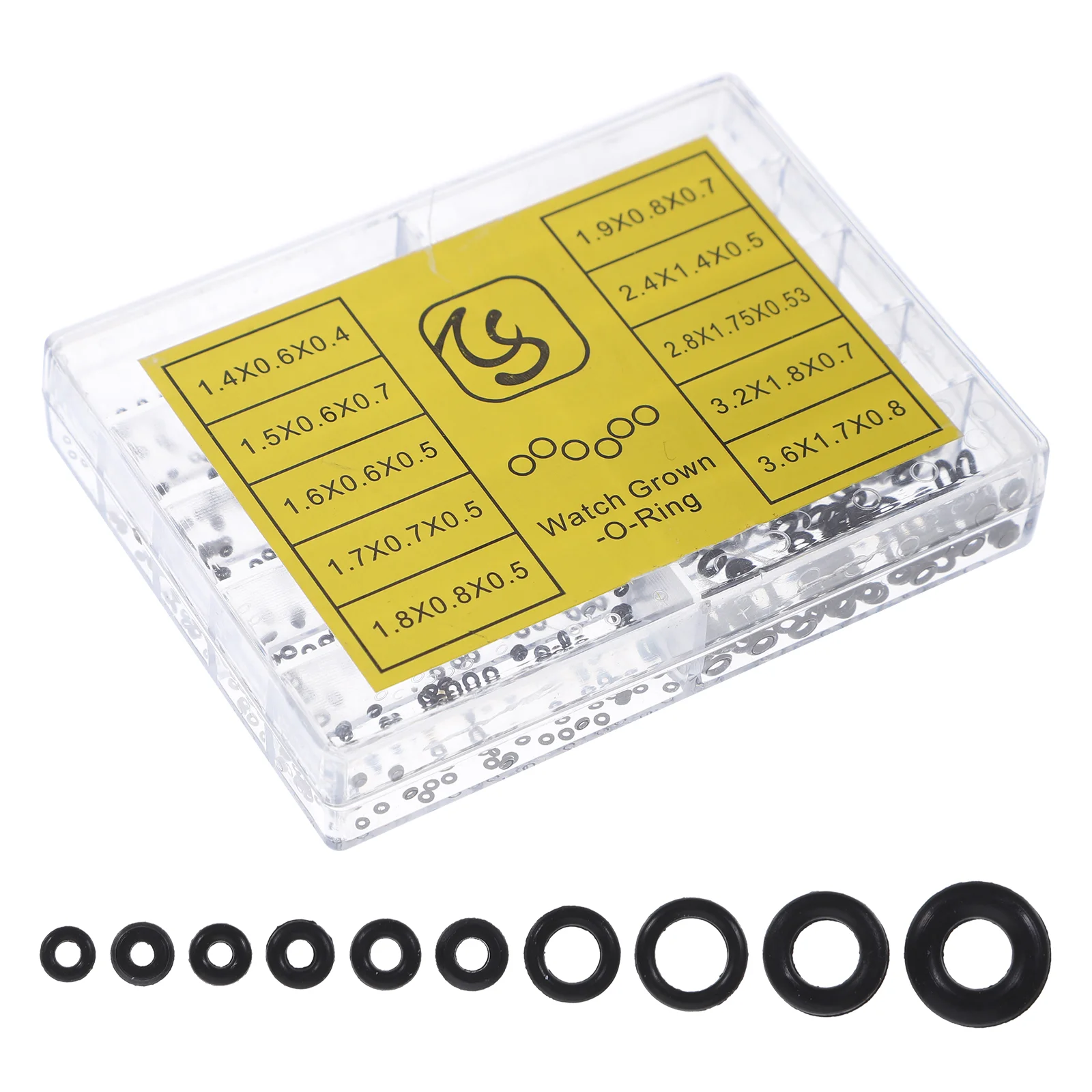 

1 Box of O-Ring Waterproof Seal Gaskets Replacement O-rings Parts for Watch Back Rubber toric joints