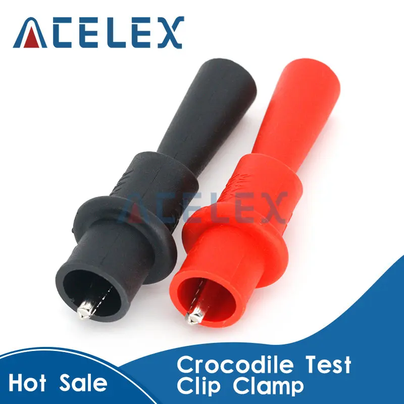 1 пара под кожу крокодила Тесты зажим для мультиметра er зонд Новый | Строительство