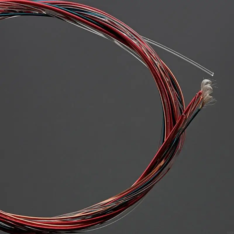 Цветные стальные струны для акустической гитары 6 шт.