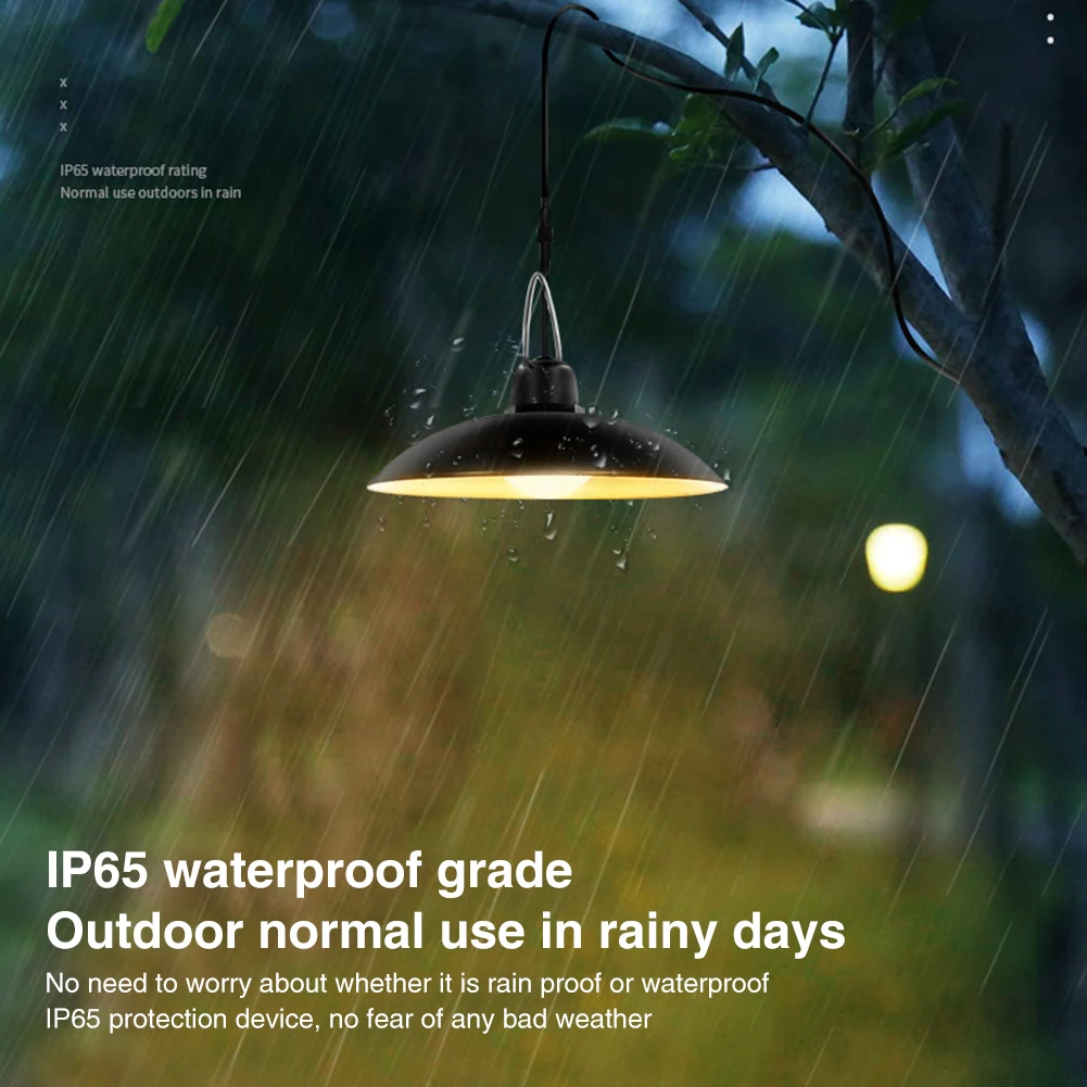 

Balcony Garden IP65 Waterproof Outdoor Indoor Chicken Coop Hanging Emergency Shed Lamp Auto On Off Home Solar Pendant Lights