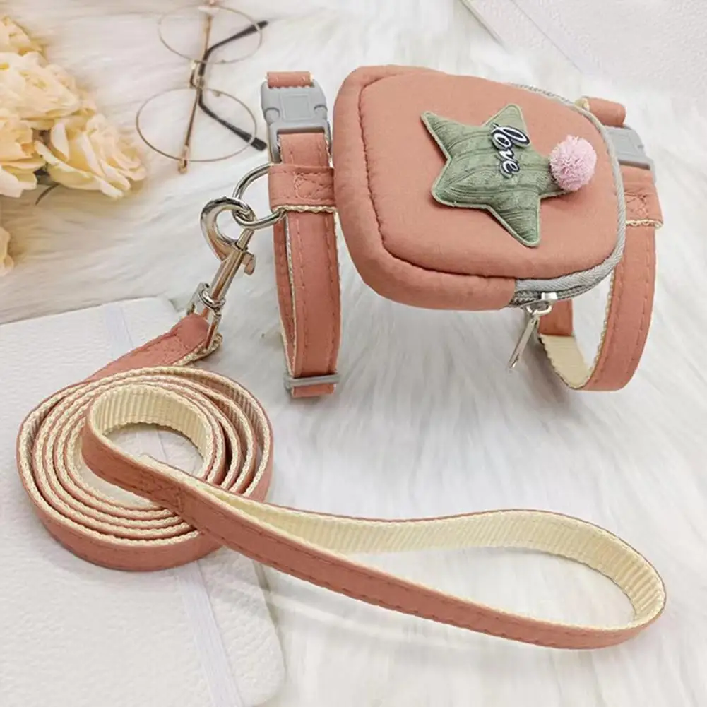 

Модный поводок для домашних животных, поводок со звездным узором для собак, удобный поводок для собак, кошек, рюкзак, поводок, буксировка