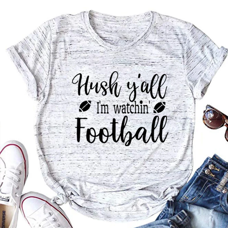 

Футболка You I'm Watchin, Милая футболка для футбола, футболка для нее, футболка на заказ, одежда для футбола, Женский любит футболки L