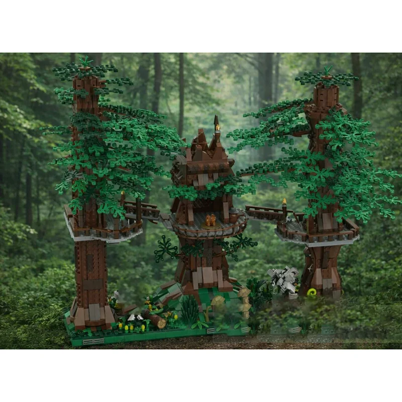 Модульный конструктор Star Movie Model Moc: Деревня Эуоков, технологичные блоки, рождественский подарок, игрушка для самостоятельной сборки (art.: 3920dae807caf) - 3920dae807caf