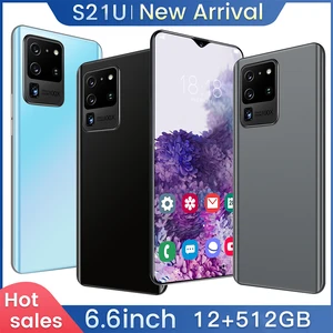 smart cell mobile phone s21u 4g5g 6 6 inch 12gb 512gb 10 core 6800mah unlock global version android 24mp48mp celulares free global shipping