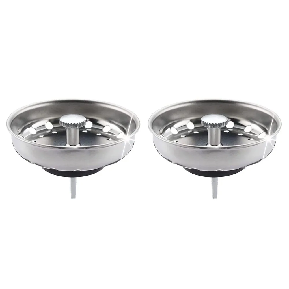 

Stainless Steel Sink Strainer Stopper Prevents Clogging Easy to Clean Fits Standard US 3 19 Sinks Durable Material