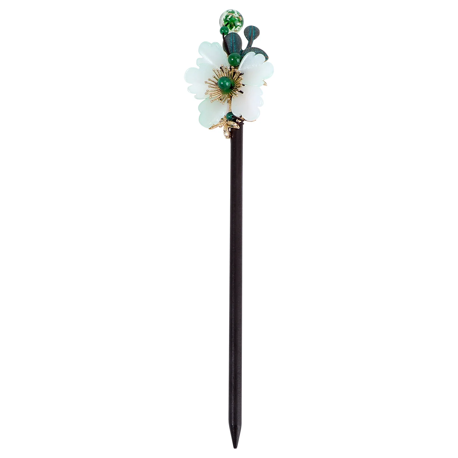 

Stick Delicate Ancient Style Hairpin Flower Hanfu Headdress Antiquity Retro Wooden Fork