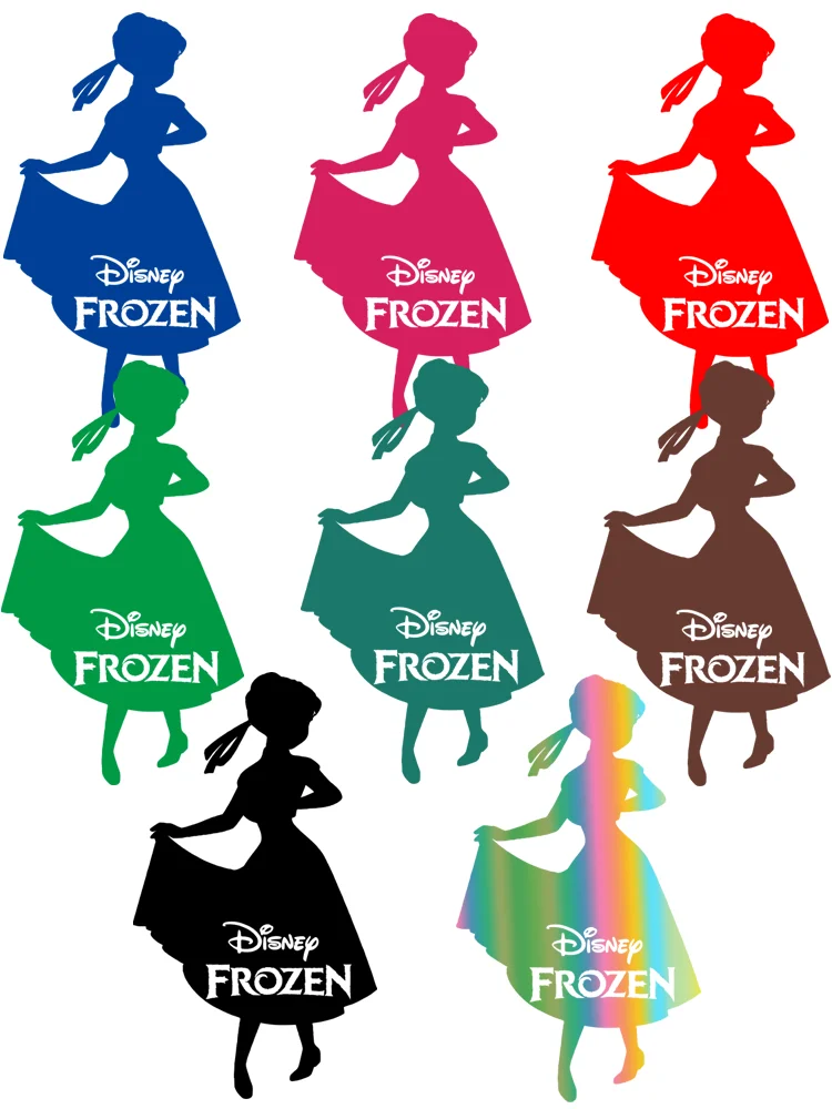 Frozen Anna princess Clothing patches thermo-stickers for children DIY Sewing Decoration