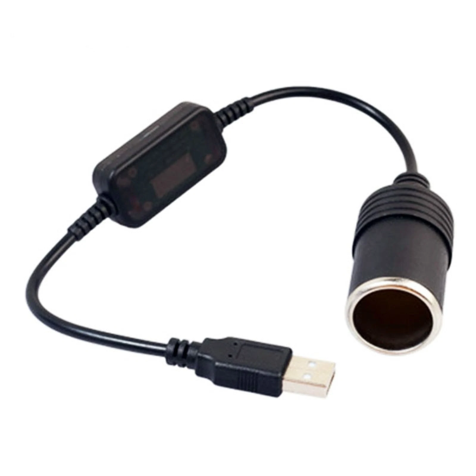 

Автомобильный конвертер адаптер проводной контроллер USB / Type-C к прикуривателю разъем 5 В до 12 в Boost кабель адаптера питания