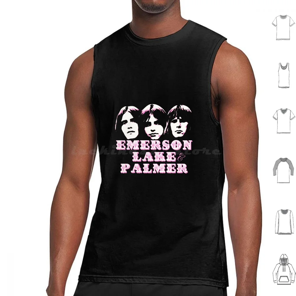 

Emerson , Lake And Palmer Six Tank Tops Vest Sleeveless Prog Progressive Elp Keith Emerson Prog Composer Dead Emerson Greg