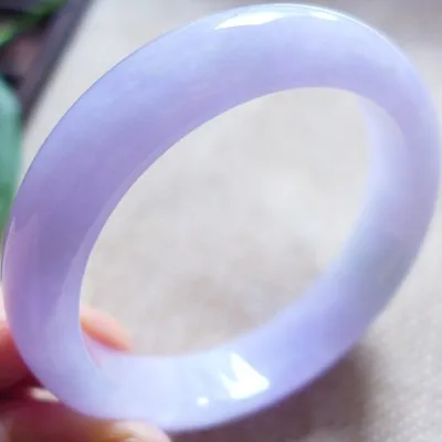 

zheru jewelry natural Burmese purple jadeite 54mm-64mm bracelet elegant princess jewelry for mother to girlfriend