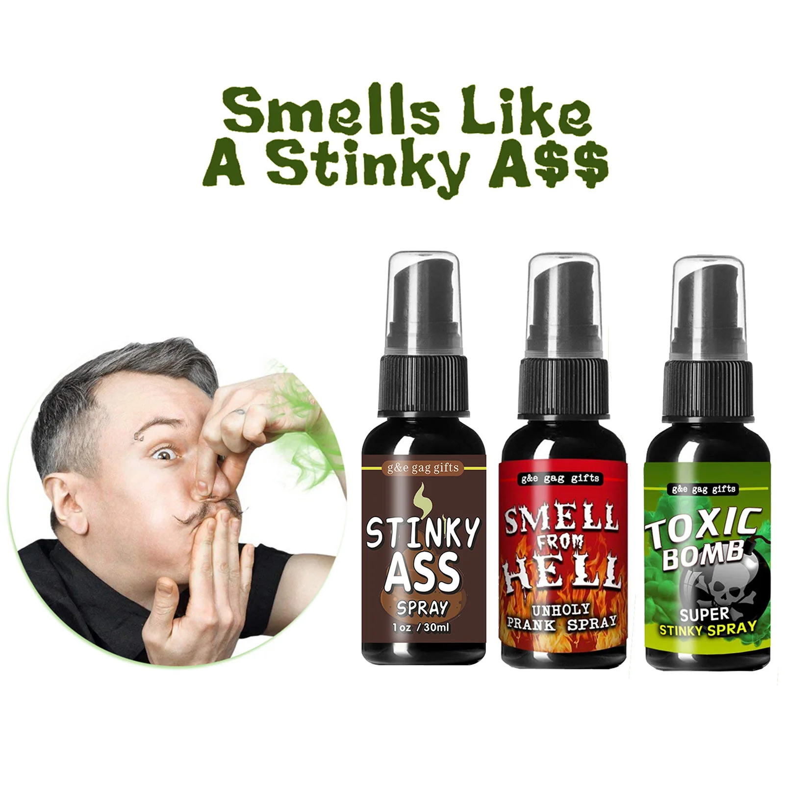 2022 Funny Tricky Prank Toy Liquid Fart Gag Prank Joke Spray Can Smelly Stinky Gas for Party kids Family Entertainment Gift 30ml