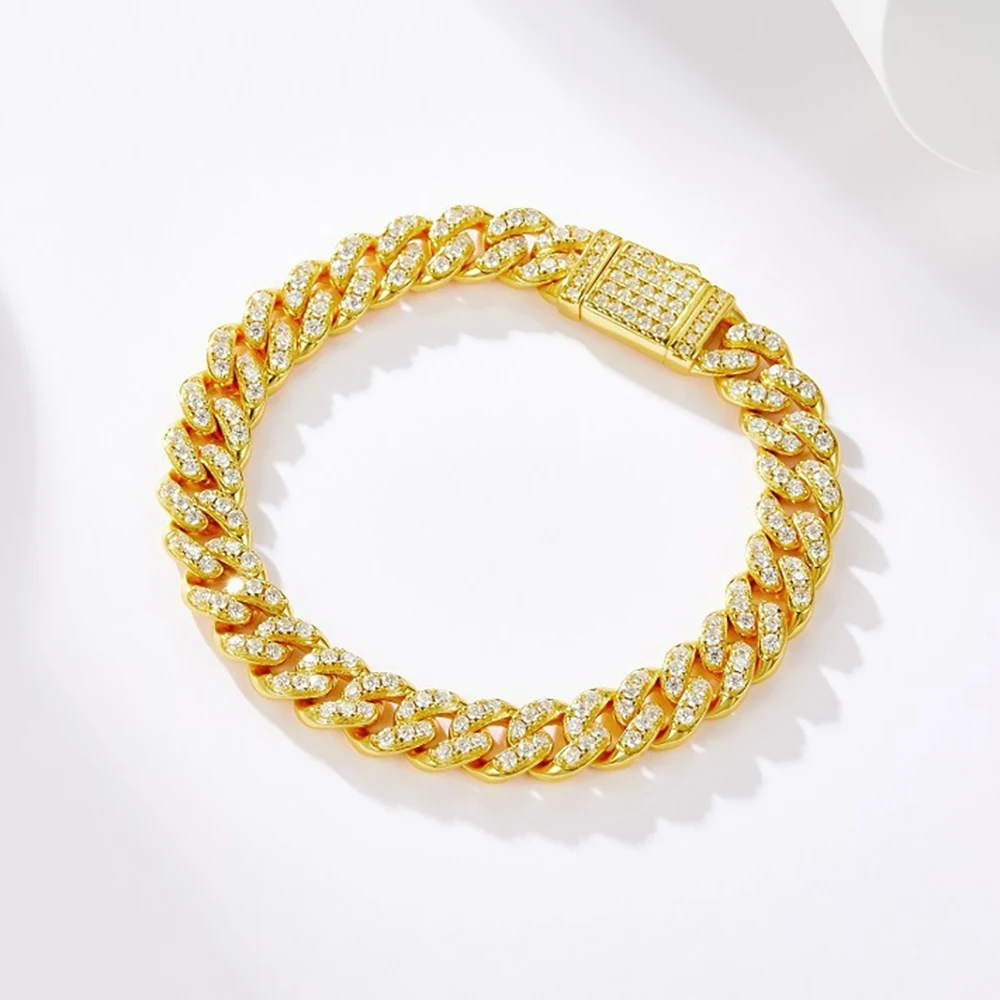 Рисунок 3 - Браслет кубинский с муассанитом 8 мм