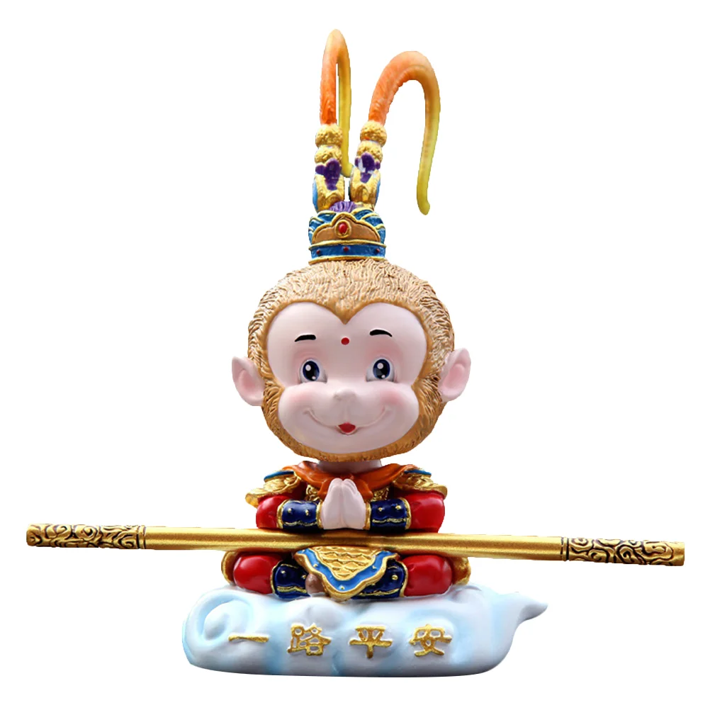 

Статуя автомобиля фигурки обезьянка мифология голова приборной панели встряхивающая солнце китайское Украшение Фигурка из смолы аквариум...