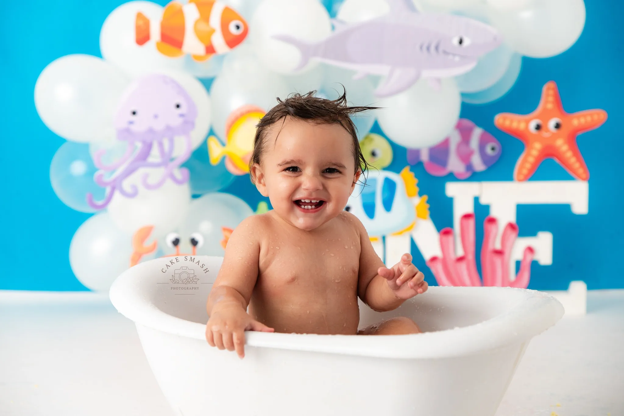 Фон для фотосъемки Oneder с изображением морского побережья детей и взрослых