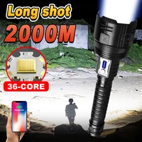 new xhp360 high power led flashlight 18650 usb rechargeable powerful tactical flash light torch xhp50 waterproof camping lantern