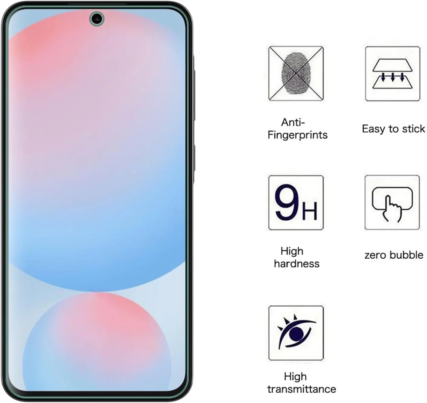 Фото Для Samsung Galaxy A56 закаленное стекло защитная пленка для экрана №2