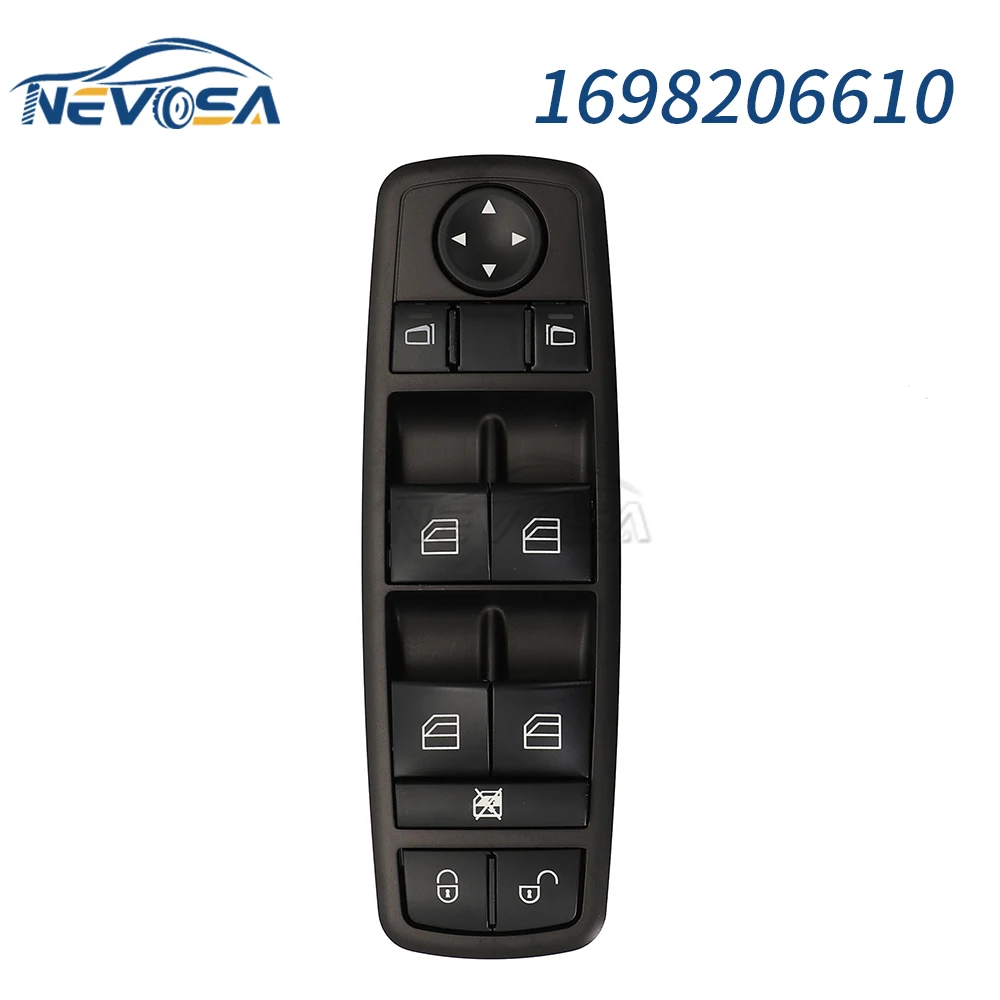 

NEVOSA Главная панель переключателя стеклоподъемника автомобиля evosa 1698206410 для Mercedes Benz A-klase W169 A150 A160 A170 B-klase W245 B150 B160