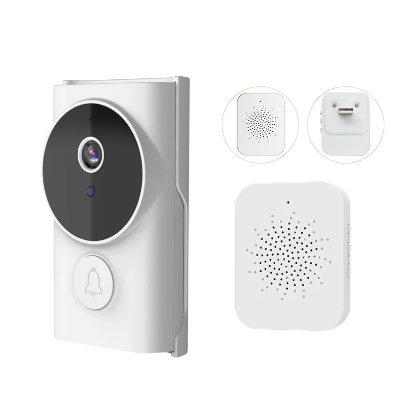 Фото Видеодомофон Tuya 1080P Smart Ring с Wi-Fi, ночным видением и функцией видеосвязи для входной двери №1