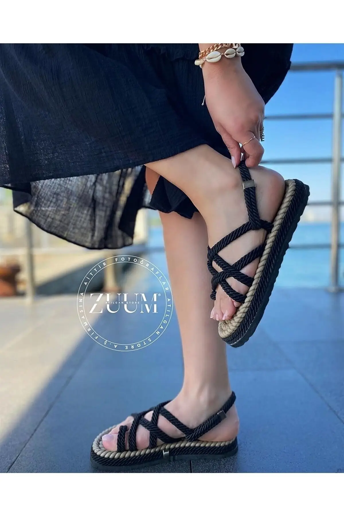 

Women's Braided Rope Sandals Straw Knitting Traditional Handmade Casual Style Fashion Non-Slip Beach Summer Slippers Sandals