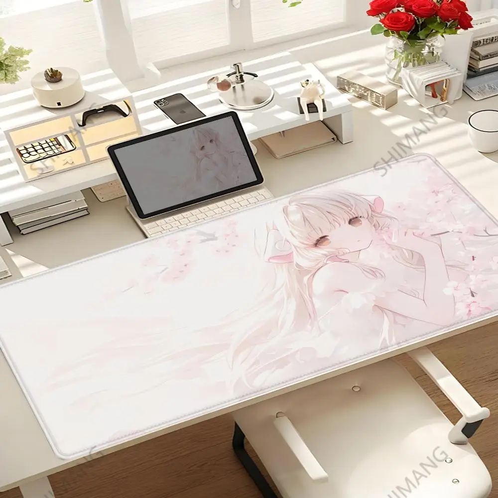 Фото Коврик для мыши Anime C-Chobits Cute Chii, нескользящий, резиновый, для геймеров, балансирующий, для компьютера, декоративный, для стола, для ноутбука, офисный, большой №2
